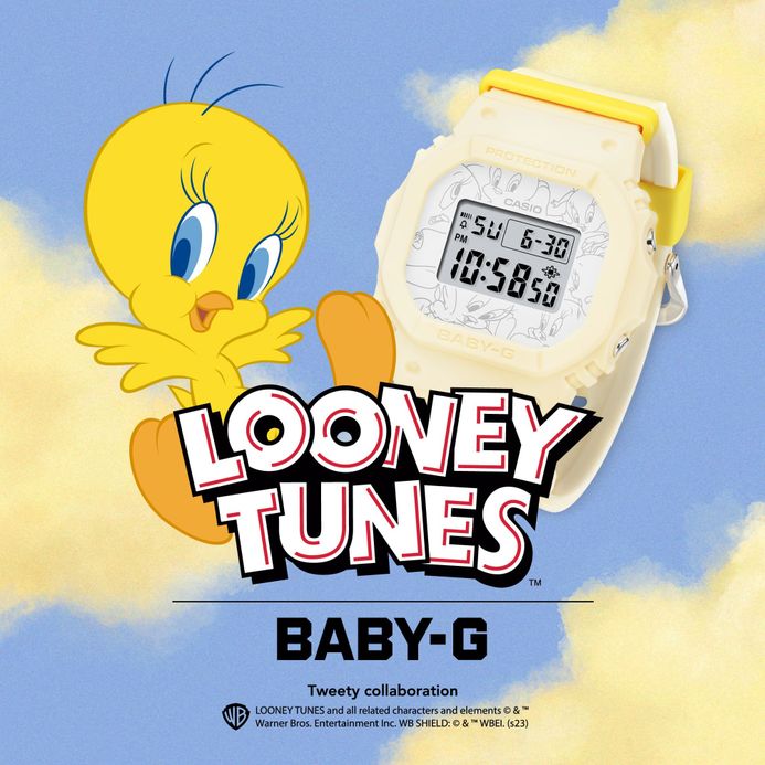 Casio Baby-G BGD-565TW-5JR Tweety Collaboration Model Ladies Digital Dial Yellow Resin Band (JDM)