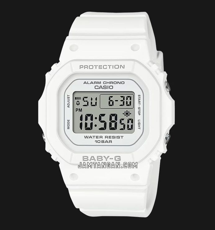 Casio Baby-G BGD-565U-7DR Digital Dial White Resin Band
