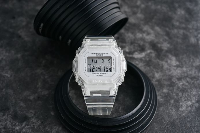 Casio Baby-G BGD-565US-7DR Digital Transparent Dial Transparent Resin Band