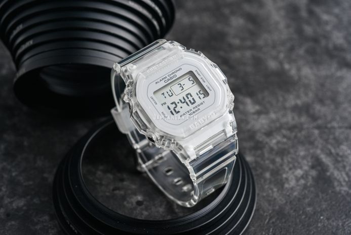 Casio Baby-G BGD-565US-7DR Digital Transparent Dial Transparent Resin Band