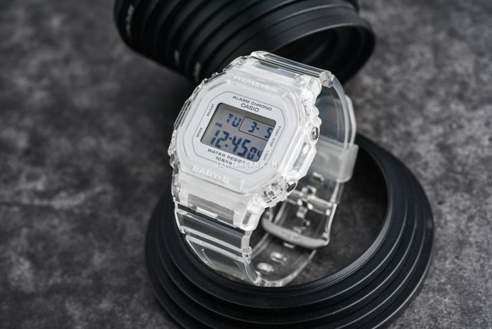 Casio Baby-G BGD-565US-7DR Digital Transparent Dial Transparent Resin Band