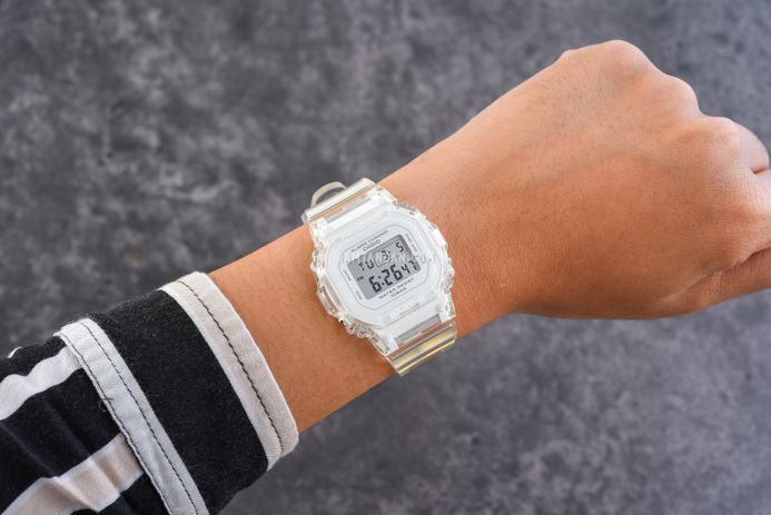 Casio Baby-G BGD-565US-7DR Digital Transparent Dial Transparent Resin Band