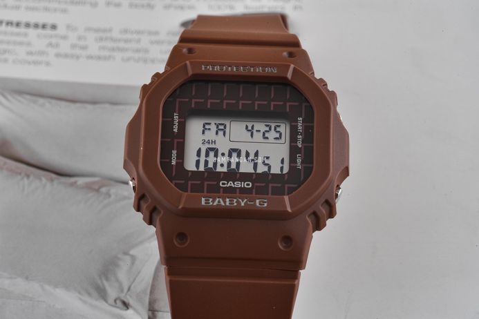 Casio Baby-G BGD-565USW-5DR Sweets Collection Digital Brown Dial Brown Resin Band