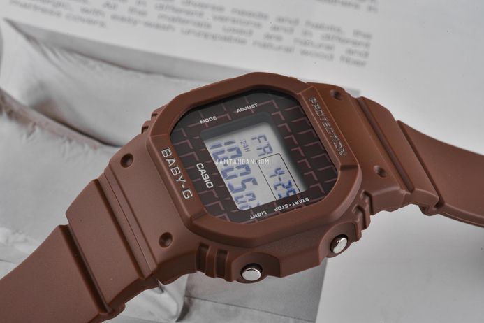 Casio Baby-G BGD-565USW-5DR Sweets Collection Digital Brown Dial Brown Resin Band