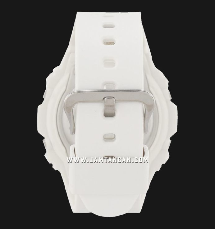 Casio Baby-G BGD-570-7DR Classic Retro Ladies White Digital Dial White Resin Band