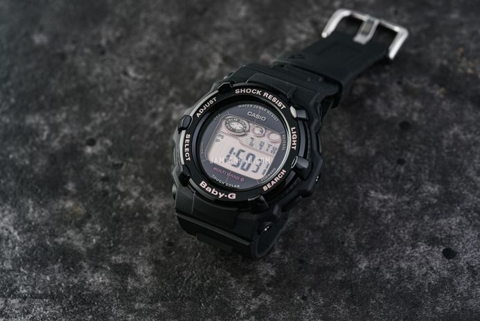 CASIO BABY-G BGR-3000UCB-1JF Ladies Wrist Watch Digital Black Color New  with Box