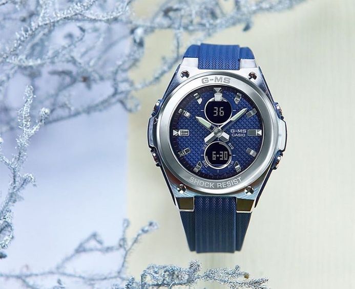 カシオ BABY-G ジーミズ G-MS アラクロ ネイビー MSG-C100 MSGC100-2A | BABY-G G-MS Silver | CASIO