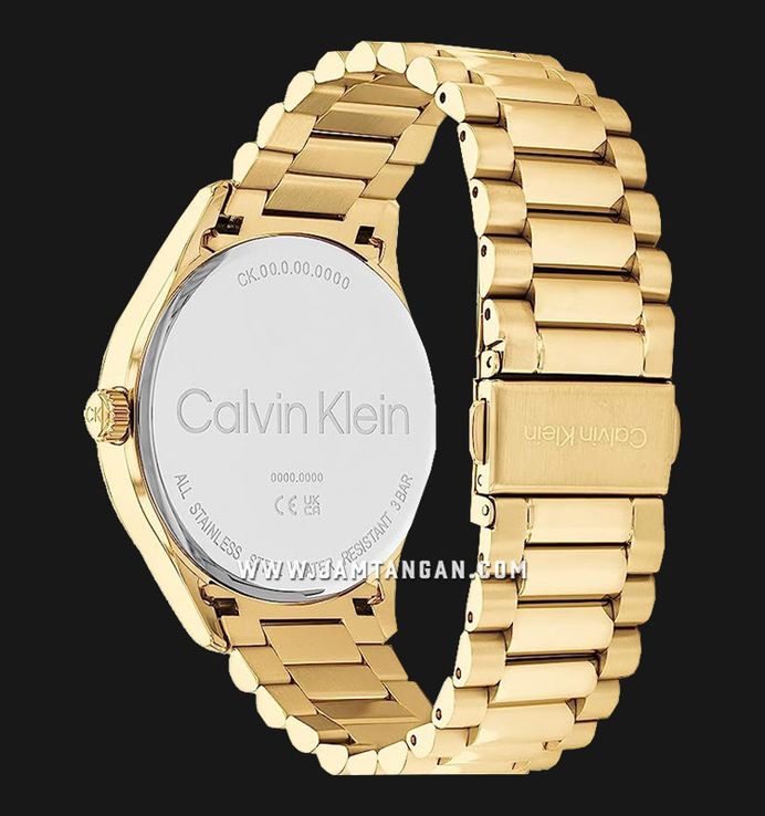 Calvin Klein Ionic 25200229 Green Dial Gold Stainless Steel Strap