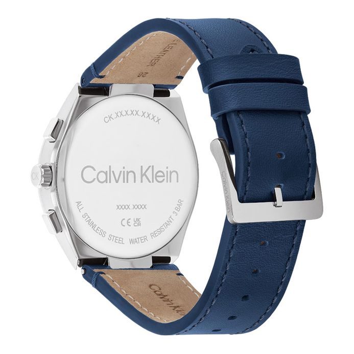 Calvin Klein Distinguish 25200444 Men Multifunction Grey Dial Blue ...
