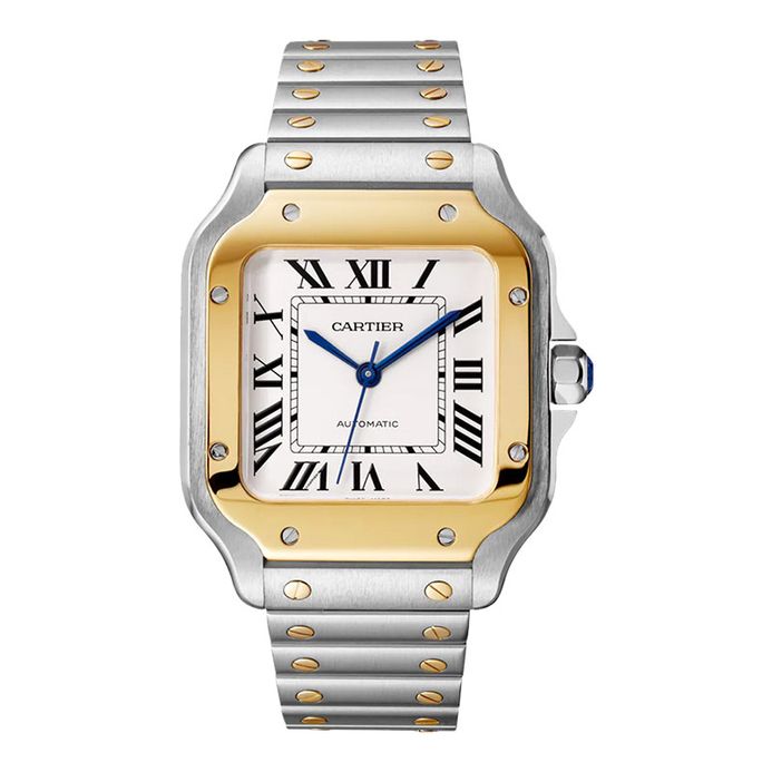Cartier Santos de Cartier W2SA0016 Ladies Silver Opaline Dial