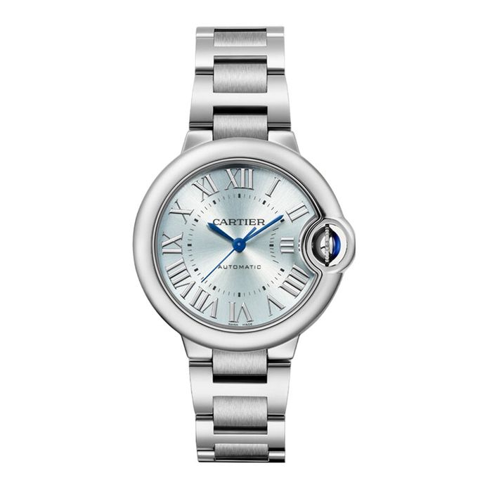 Cartier Ballon Bleu WSBB0062 Blue Silvered Sunray Brushed Dial
