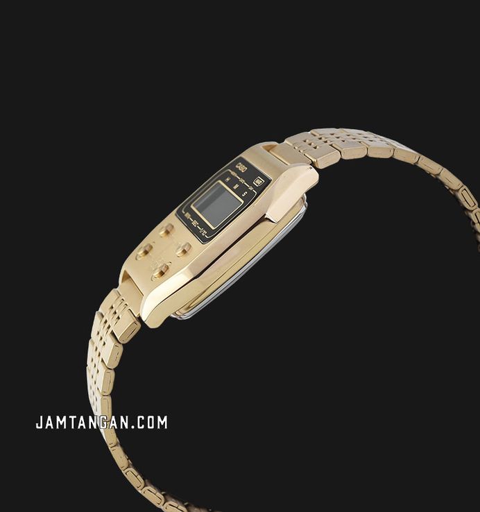 Casio General A1100G-5DF Digital Dial Gold Stainless Steel Band
