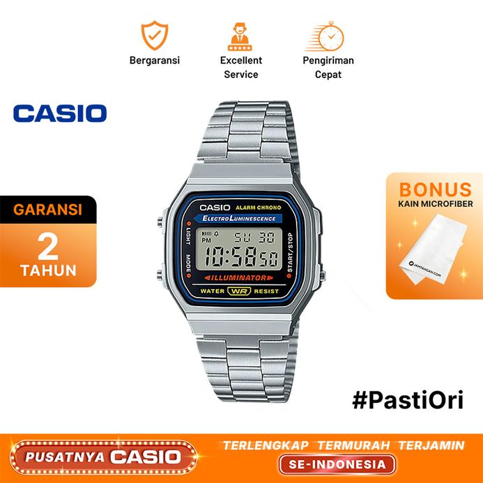 Jam Casio Digital Stainless Casio Classic Casio Design Men Watch