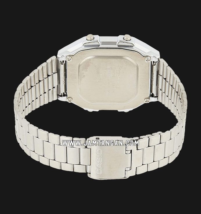 Casio General A178WA-1ADF Vintage Digital Dial Stainless Steel Band