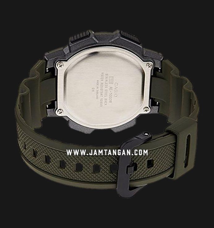 Casio General AE-1000W-3AVDF 10 Year Battery Water Resistance 100M Green Resin Band