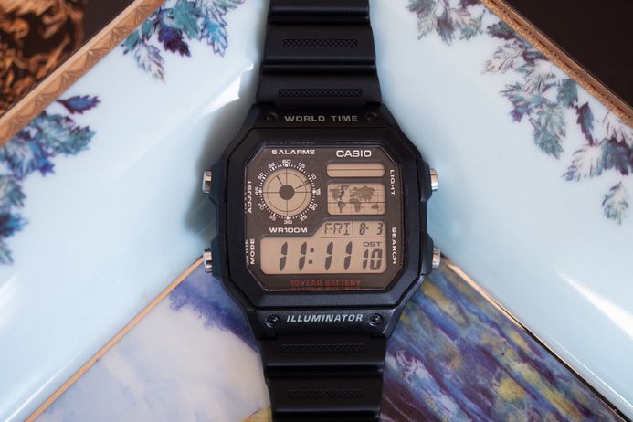 Casio Ae1200 How Set Time On Casio Watch Ae 1200 How To Set Up