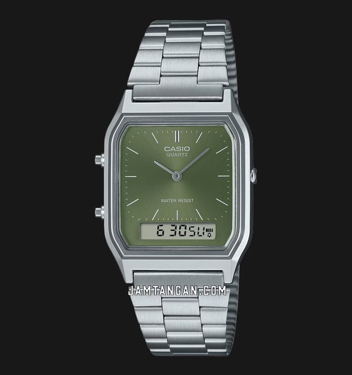 Casio vintage horloge AQ-230A-2A1MQYES | Lucardi-NL