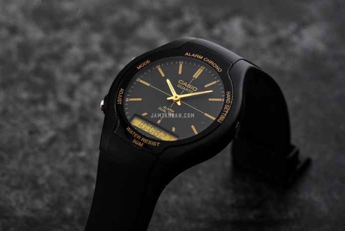 Casio General AW-90H-9E AW-90H-9EVDF Digital Analog Dial Black