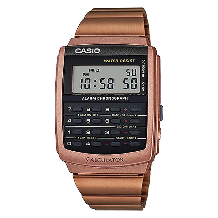 Casio CA-506C-5ADF Classic Calculator Stainless Steel Band