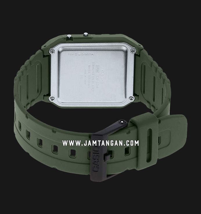 Casio General CA-53WF-3BDF Data Bank Digital Dial Green Resin Band