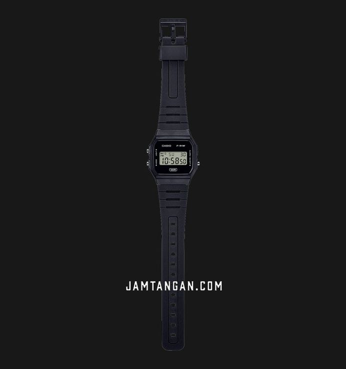 Casio General F-91WB-1ADF Digital Dial Black Resin Band