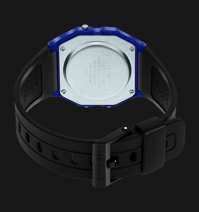 Casio General F-91WM-2ADF Digital Dial Black Resin Band