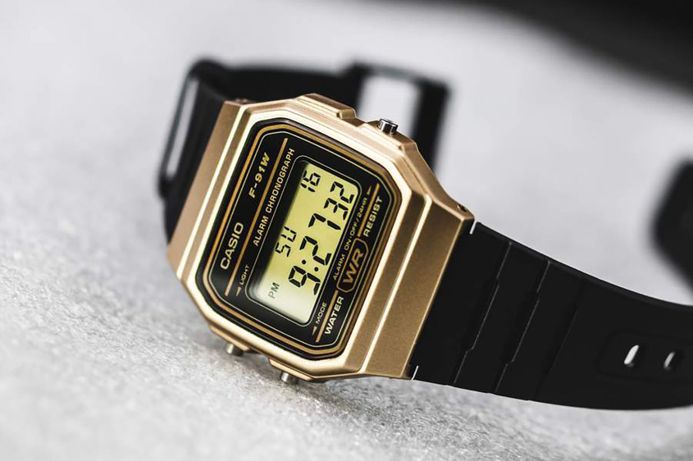 Casio General F-91WM-9ADF Vintage Series Digital Dial Black Resin Band