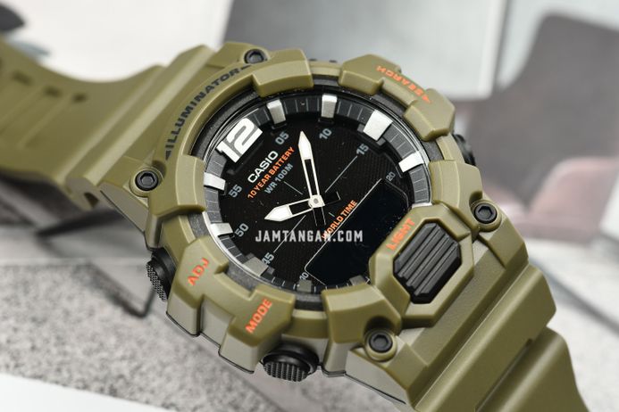 Casio General HDC-700-3A2VDF Digital Analog Dial Green Olive Resin Band