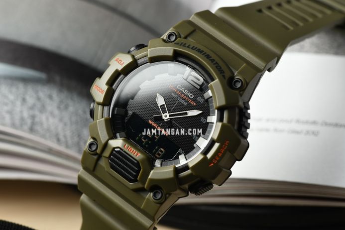 Casio General HDC-700-3A2VDF Digital Analog Dial Green Olive Resin Band