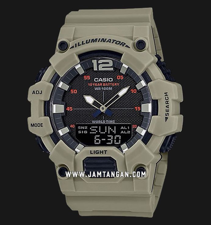 Casio General HDC-700-3A3VDF Digital Analog Dial Khaki Resin Band