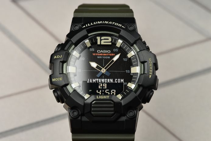 Casio General HDC-700-3AVDF Digital Analog Dial Green Resin Band
