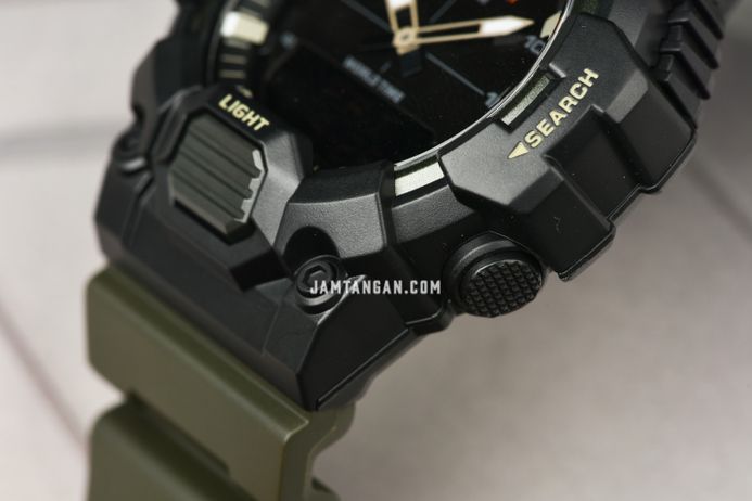 Casio General HDC-700-3AVDF Digital Analog Dial Green Resin Band