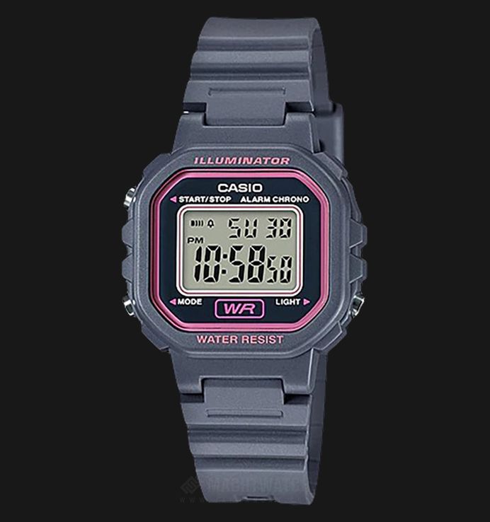 Casio General LA-20WH-8ADF Ladies Digital Dial Grey Resin Band