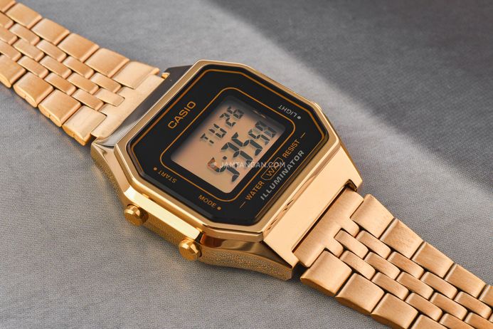 Casio General LA680WGA-1DF Ladies Digital Dial Gold Stainless