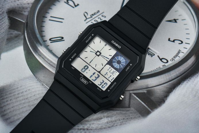 Casio General LF-20W-1ADF Pop Digital Dial Black Resin Band