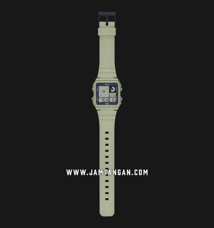 Casio General LF-20W-3ADF Pop Digital Dial Sage Green Resin Band