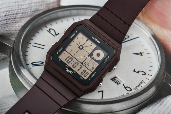 Casio General LF-20W-5ADF Pop Digital Dial Brown Resin Band