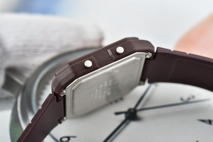Casio General LF-20W-5ADF Pop Digital Dial Brown Resin Band