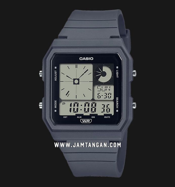 Casio General LF-20W-8A2DF Pop Digital Dial Grey Resin Band