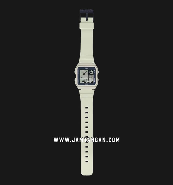 Casio General LF-20W-8ADF Pop Digital Dial Cream Resin Band