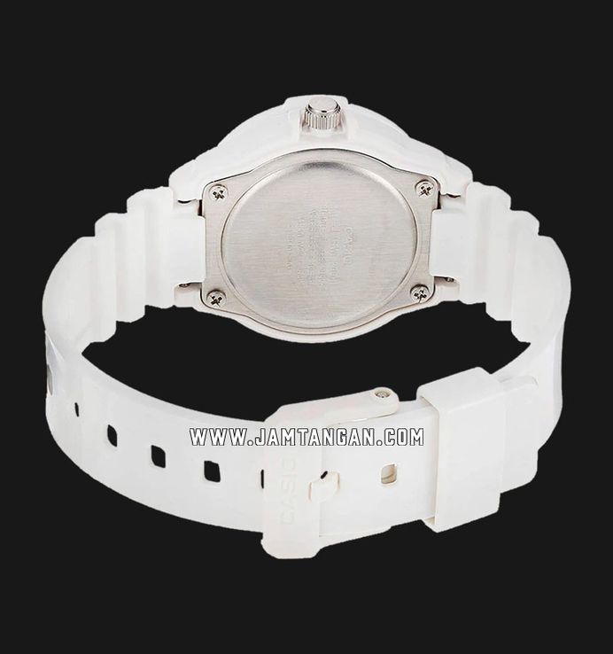 Casio General LRW-200H-4E2VDR Water Resistant 100M Dual Tone Dial White Resin Band