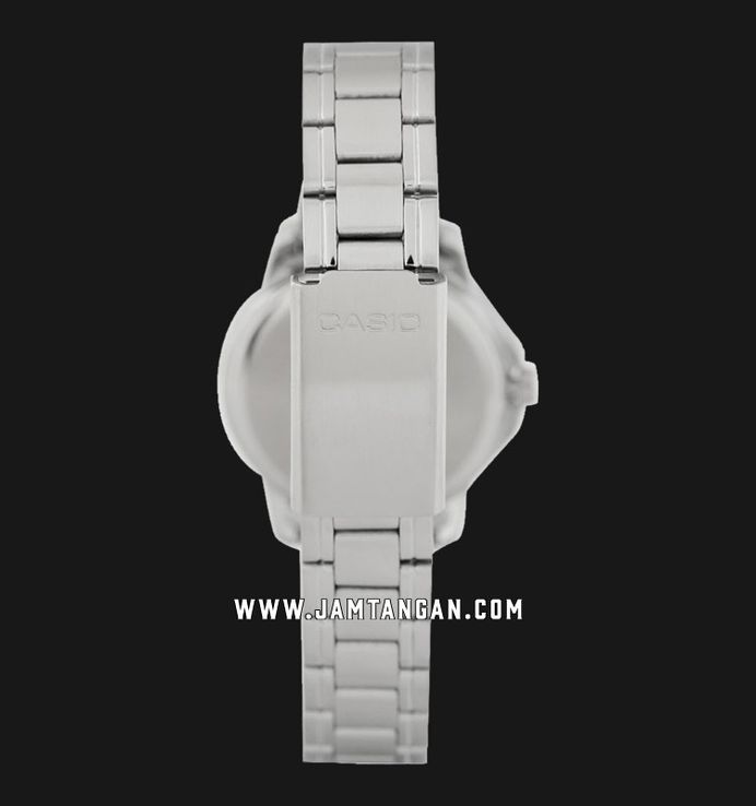 Casio General LTP-V004D-1B2UDF Ladies Black Dial Stainless Steel Band