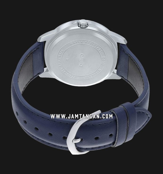 Casio General LTP-V004L-2BUDF Ladies Blue Dial Blue Leather Strap