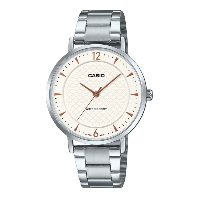 Casio General LTP-VT04D-7ADF Ladies White Dial Stainless Steel