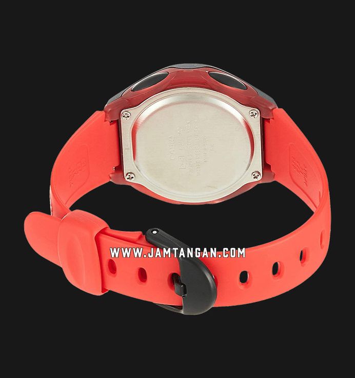 Casio General LW-200-4AVDF 10 Years Battery Life Digital Dial Red Rubber Band