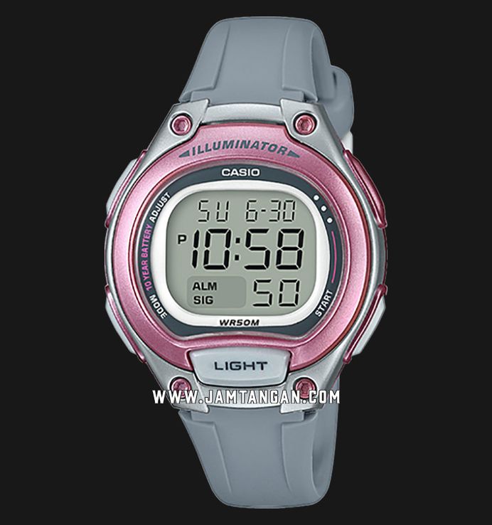 Casio General LW-203-8AVDF Digital Dial Grey Resin Band