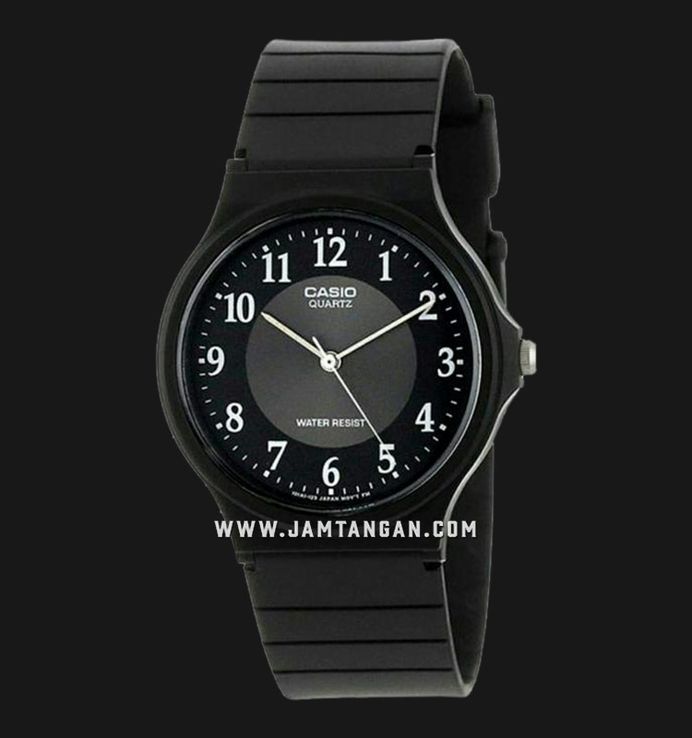 Casio General MQ-24-1B3LDF Classic Man Black Dial Black Resin Band