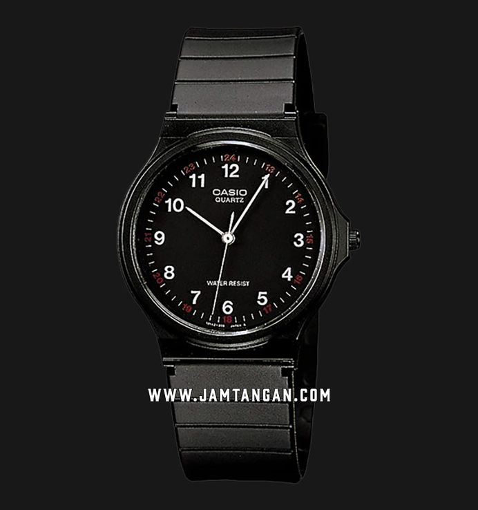 Casio General MQ-24-1BLDF Classic Black Dial Black Resin Band