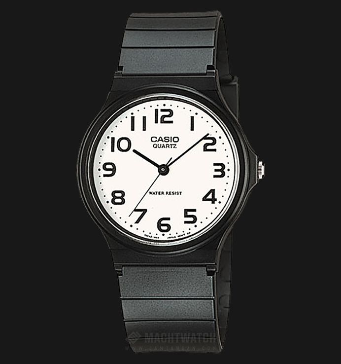 Casio General MQ-24-7B2LDF Classic Man White Dial Black Resin Band
