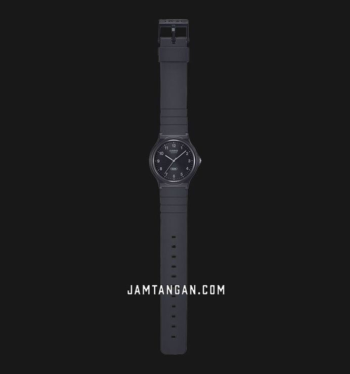 Casio General MQ-24B-1BDF Pop Analog Black Dial Black Resin Band